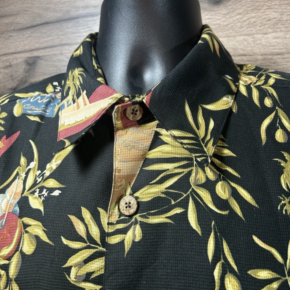 Kahala Hawaiian Shirt Mens Large L Floral Button Shirt Sleeve 100% Silk - Picture 3 of 6